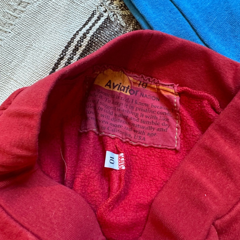 Aviator Nation Red and Blue Joggers - Picture 3 of 6